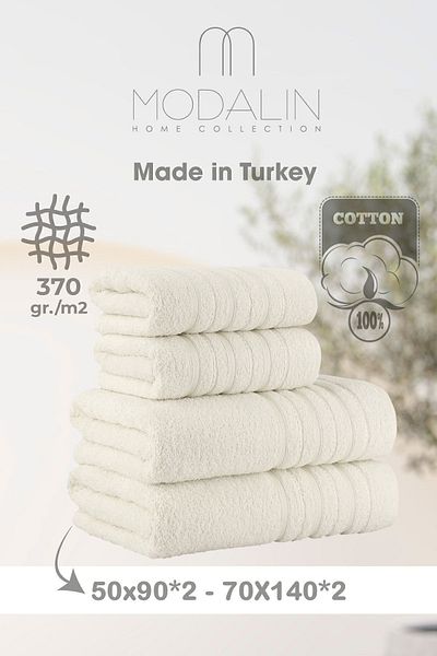 MODALİN Set prosoape de baie Dora 50x90 + 70x140 cm