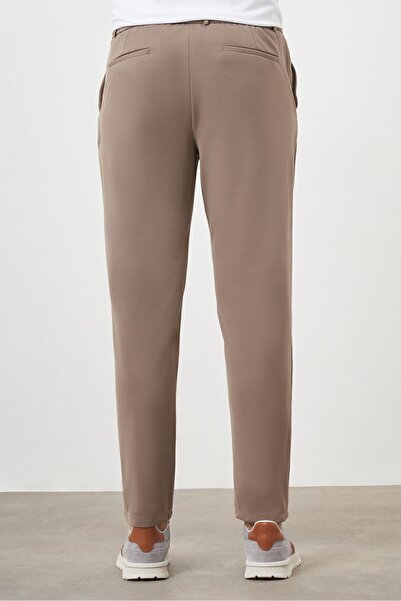 Morven Men's Light Brown Slim Fit Jogger Pants