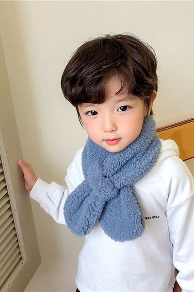 Bundera Woof Kids Plush Scarf Windproof Camisole Fleece Neck Collar Shawl