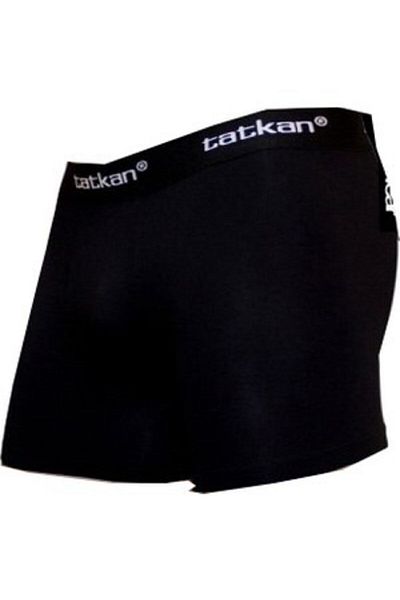 tatkan Ανδρικό μαύρο 3 Pack Modal Shorts Boxer