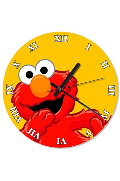 Generic Brand 30 cm Diameter Elmo the Muppets Flowing Wall Clock