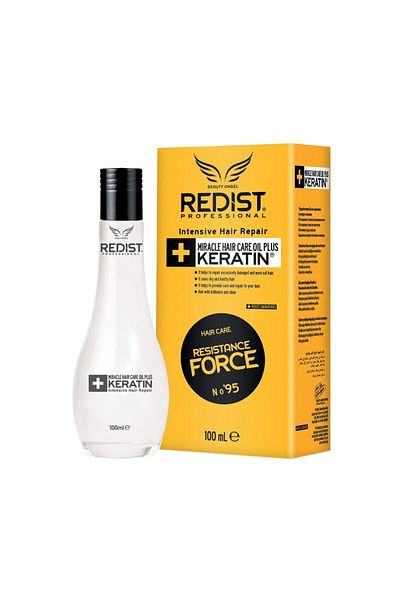 Redist 100ml Keratin Hair Care Oil and 400ml Keratin Blow Dry Water