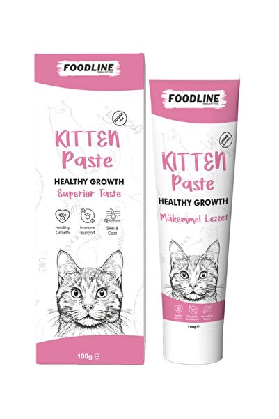 Foodline Kitten Malt Macun 100gr | Yavru ve Anne Kediler İçin Bağışıklık Sist...