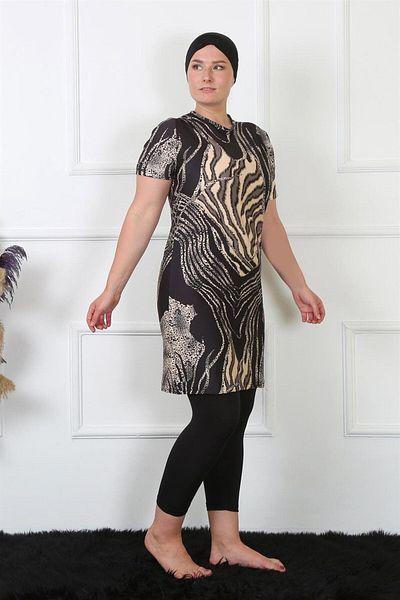 Akbeniz Μαγιό Half Covered Plus Size 32025