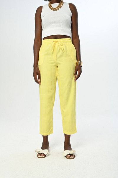 Orfeo Negro Patterned Comfortable Women's Trousers - Elastic Waist