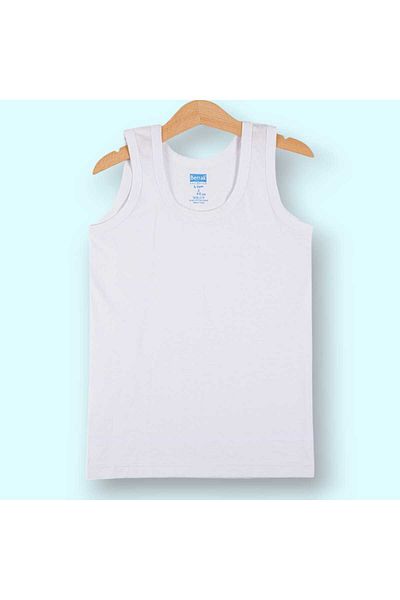 Fanilam Berrak Boy's 100% Cotton Undershirt, Anti-Sweat, Comfortable Cut and Soft Texture, 3-Piece