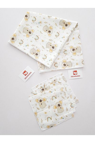 ilkimbebe Muslin Blanket - Rabbit Handkerchief Set