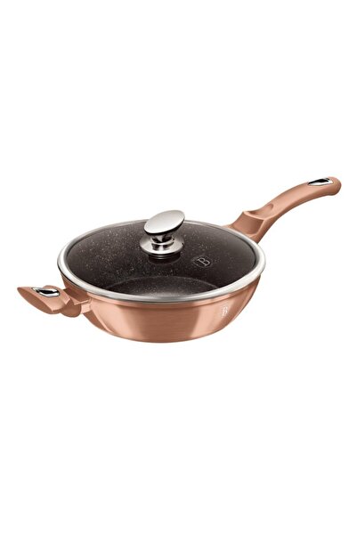 TİVOLİ De Berlingerhause Rose Gold Serisi 24 Cm Kapaklı Tava