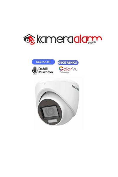 Hikvision 2ce70df0t-lpfs 2mp 2.8 Mm Mikrofonlu Gece Renkli Görüşlü Dome Kamera