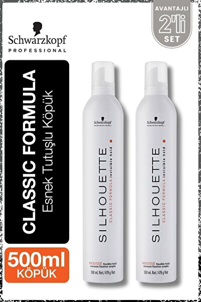 Silhouette Esnek Tutuşlu Saç Köpüğü 500ml x 2 Adet