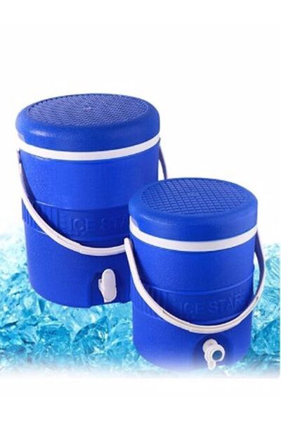 Pazarkent 2'li Soğuk Su Musluklu Piknik Termosu 14+6 Lt