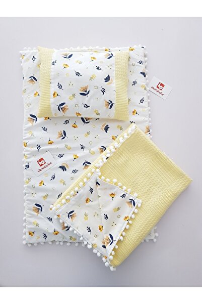 ib ilkimbebe منتجات الأطفال - مجموعة حفاضات بطانية، وسادة، موسلين، حديثي الول...