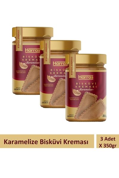Harras Karamelize Bisküvi Kreması 350 gr X 3 Adet