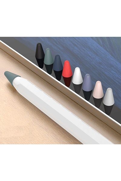 Sjâlsfrânde Apple Pencil Pen Tip Protective Silicone Cover Apple Pencil 1 2 Generation Compatible 8-Piece Mixed Color
