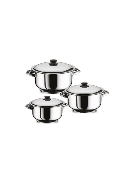 Yıldız çelik Arian Mega 3-Piece Pot Set 22-24-26 cm