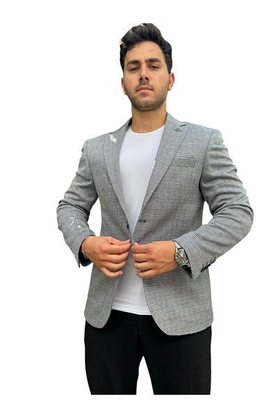 Luisero Jachetă sport blazer cu dungi pentru bărbați - 1474