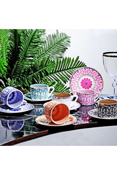 Kosova Bone China Lüks Porselen 6lı Fincan Takımı