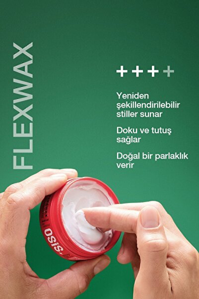 Osis Flexwax Ultra Güçlü Doku Veren Krem Wax 85ml x 2 Adet | Yeniden Şekillendirilebilen Stiller