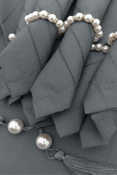 hanım's طقم مفارش سفرة إيزور كولبر لـ 12 فرد، 26 قطعة مدخنة