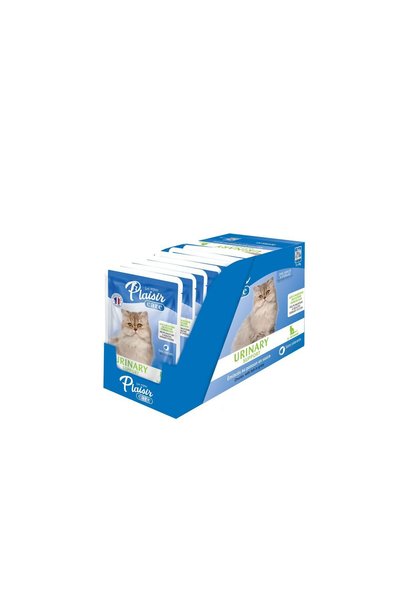 Plaisir Pouch Care Urinary Kediler Için Üriner Sistem Destekleyici Yaş Mama Balıklı 85 gr X 12 Adet