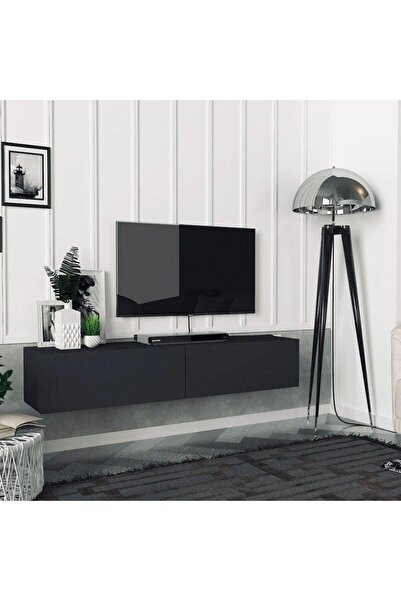 joy mob Eko Tv Ünitesi Tv Sehpası Alt Modül Siyah 140 Cm Mdf