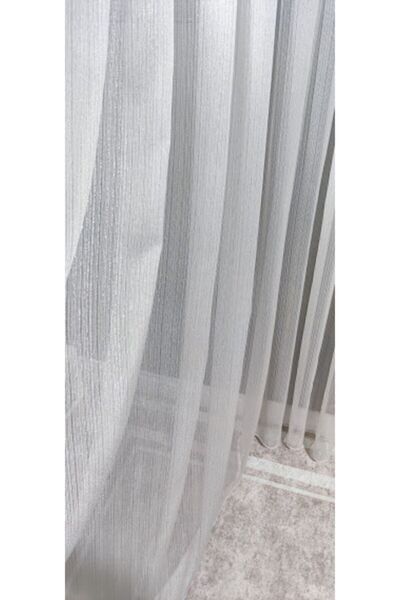 Taç Rüyaper Glitter Snow600 Tulle Curtain 1/2.5 Pleat