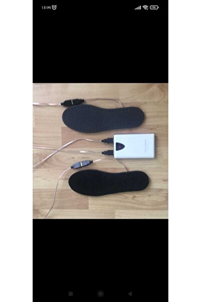 SYNOPE Elektrikli Ayak Isıtmalı Ayakkabı Tabanı Usb Şarjlı Yıkanabilir Sıcak ...