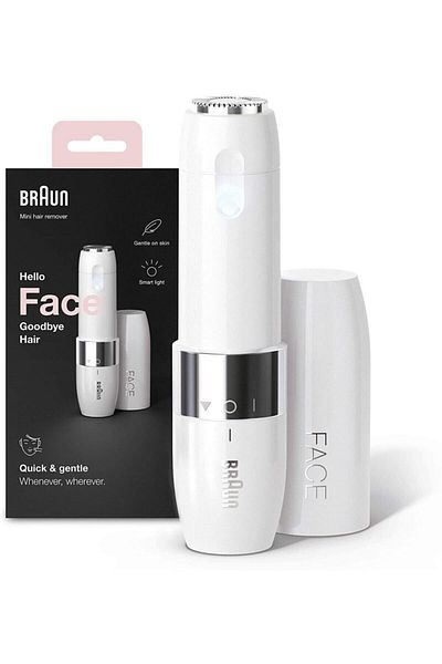 Braun بطارية ماكينة إزالة الشعر الصغيرة Fs1000 وفرشاة تنظيف، حجم السفر، استخدام لاسلكي