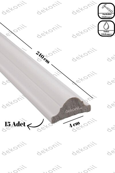 Dekonil Roma Boyanabilir Duvar Çıtası 4 Cm ( 15 Adet ) 36metre