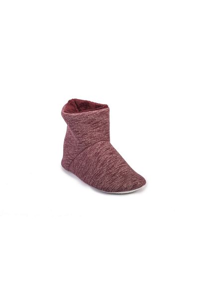 Flyingsteps Claret Red Γυναικεία Χειμερινά Παπούτσια Σπίτι Παντόφλες Εσωτερικές Μπότες