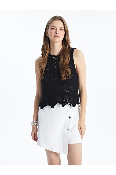 Dexia N009064 - Μίνι τζιν σορτς ίσια φούστα - Λευκό