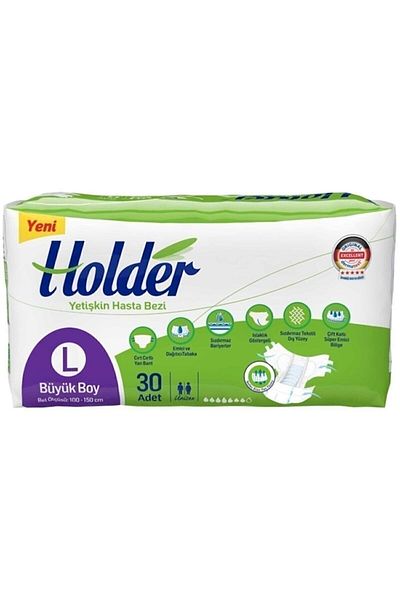 Holder Adult Patient Diapers Large 30 Pieces