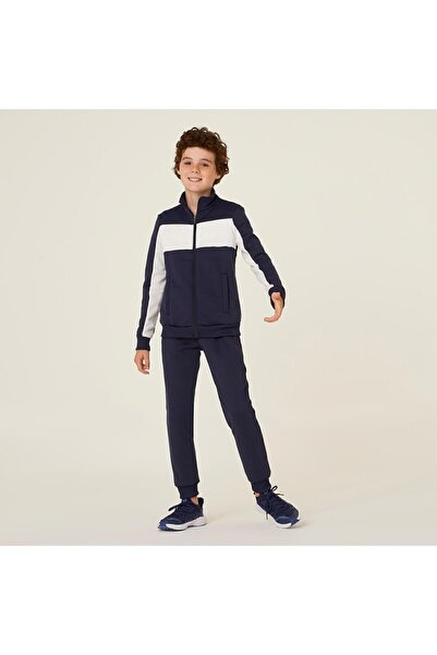 Decathlon Domyos Çocuk - Lacivert / Beyaz - Eşofman Takımı - S500