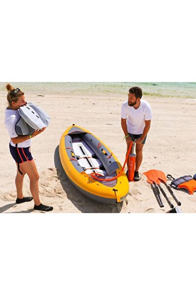 Decathlon Kano El Pompası Çift Etkili Kano- 2 X 2,6 L - Turuncu