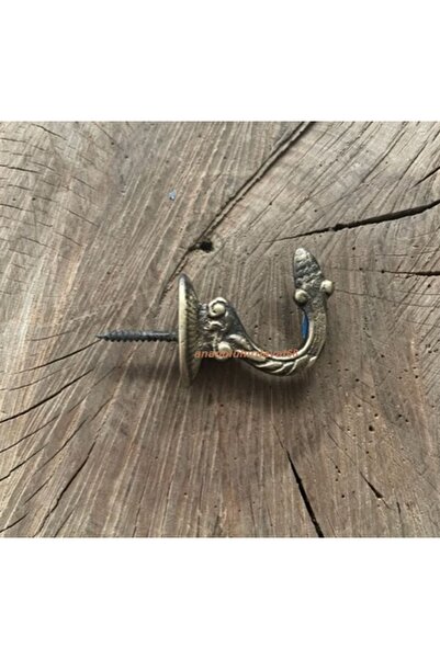 Ars Dmr Dekoratif Askı Pirinç Antik Sarı Renk Askı Mini Kanca Tesbih Askısı 1adet