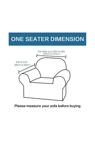 elgeyar Single Velvet Sofa - Sofa, Sofa Bed Cover, Sofa Cover