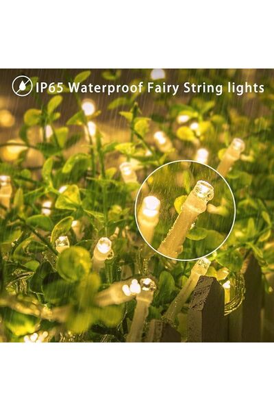 Led Yılbaşı Ağacı Işığı Pilli Pirinç Led 100led 10 Mt Sarı 8 Modlu Şerit Led ...