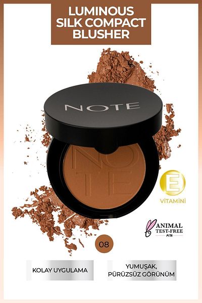 NOTE 08 Bronze Show - Fard de obraz cu pudră compactă Luminous Silk