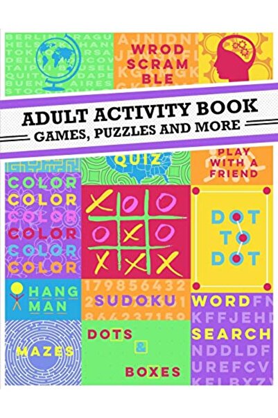 Ingram Adult Activity Book An Adult Activity Book Featuring Coloring Sudoku Word Search And Dottodot
