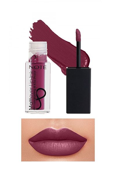 NOTE Mattever Lip-Ink Matte and Permanent Liquid Lipstick 07 Mouve On - Purple
