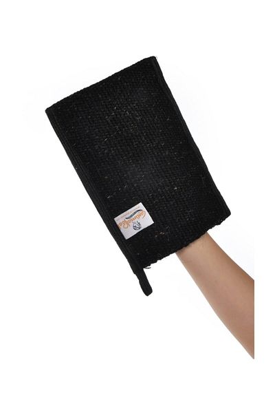 CaramelPeel Goat Hair Pouch Black