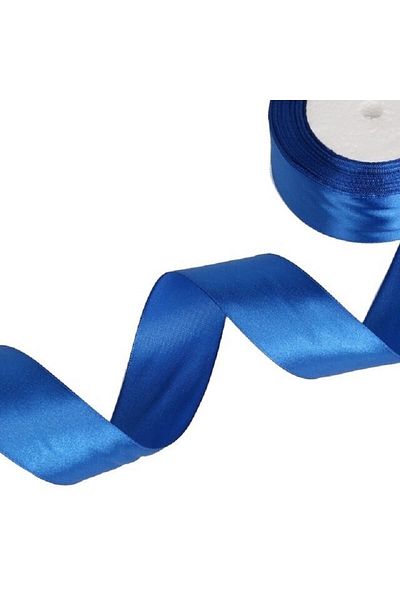 Nikah Şekeri Market Panglică de satin albastră Saks 2 cm x 25 metri (23,5 metri)