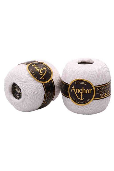 Anchor Νέο σχοινί δαντέλας Mercerized Estevia Sims No 70 White Company
