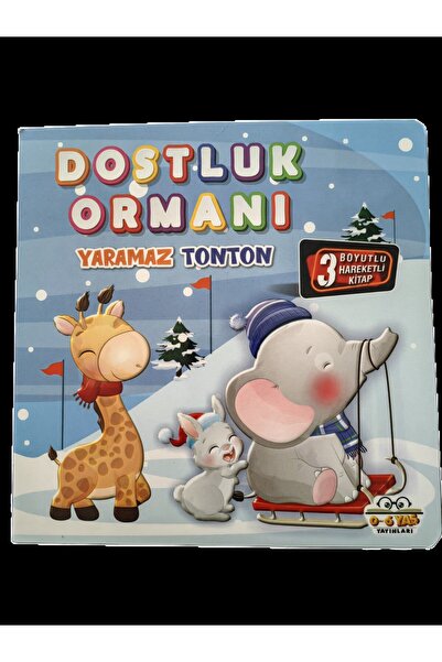 0-6 Yaş Yayınları 3 كتب ثلاثية الأبعاد متحركة الصداقة غابة الباندا الزرافة ال...