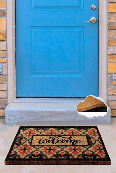 Chilai Home Coco Vintage White Doğal Koko Paspas,Kıl Kapı Önü Paspası