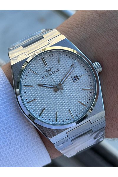 FERRO 30 Mt Waterproof Men's Wristwatch - Steel Cord and Ion Coating, Design Series Efm.11373.Ba
