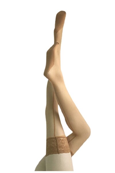 DAYMOD ÇORAP Line Ten Silikonlu Jartiyer Çorabı