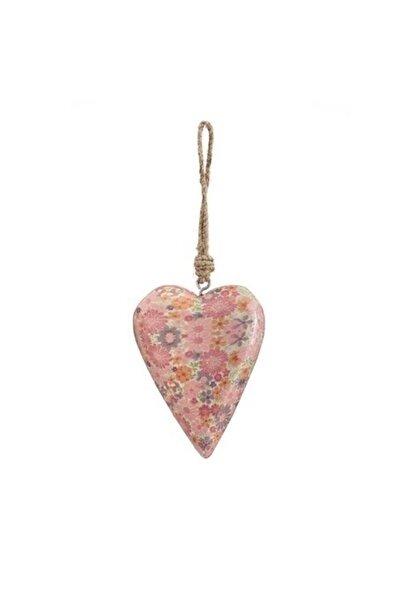 Vitale شيفا زهرة منقوشة قلب وردي حجم صغير Ak.fq0027