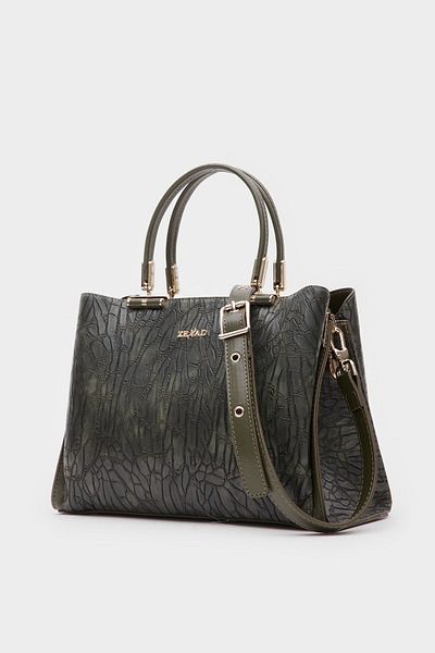 zeyad Elegance Khaki Women's - Chain Detailed Adjustable Strap Hand and Shoulder Bag