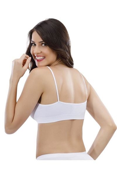 Layza Form Women's White Rope Strap Seamless Bustier 15002